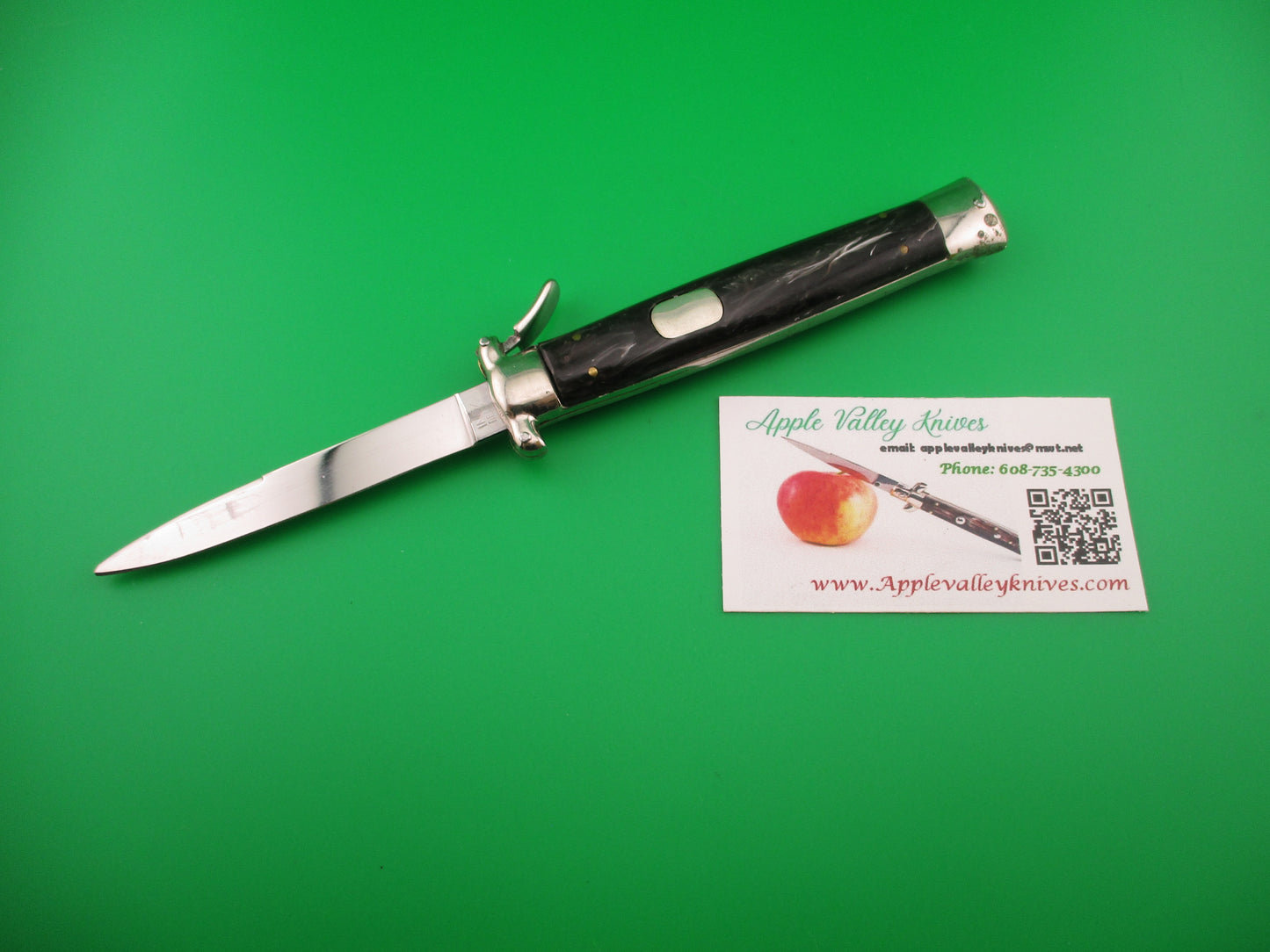 WANDY INOX DEPOSE 21cm Italian 1960s Trapdoor flush button automatic knife NOS