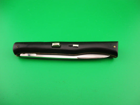 VIRGINIA INOX 24cm Ackermannchen style Lockback Black Vintage Italian Switchblade