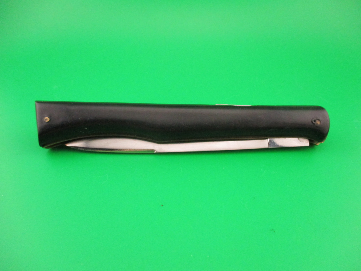 VIRGINIA INOX 24cm Ackermannchen style Lockback Black Vintage Italian Switchblade