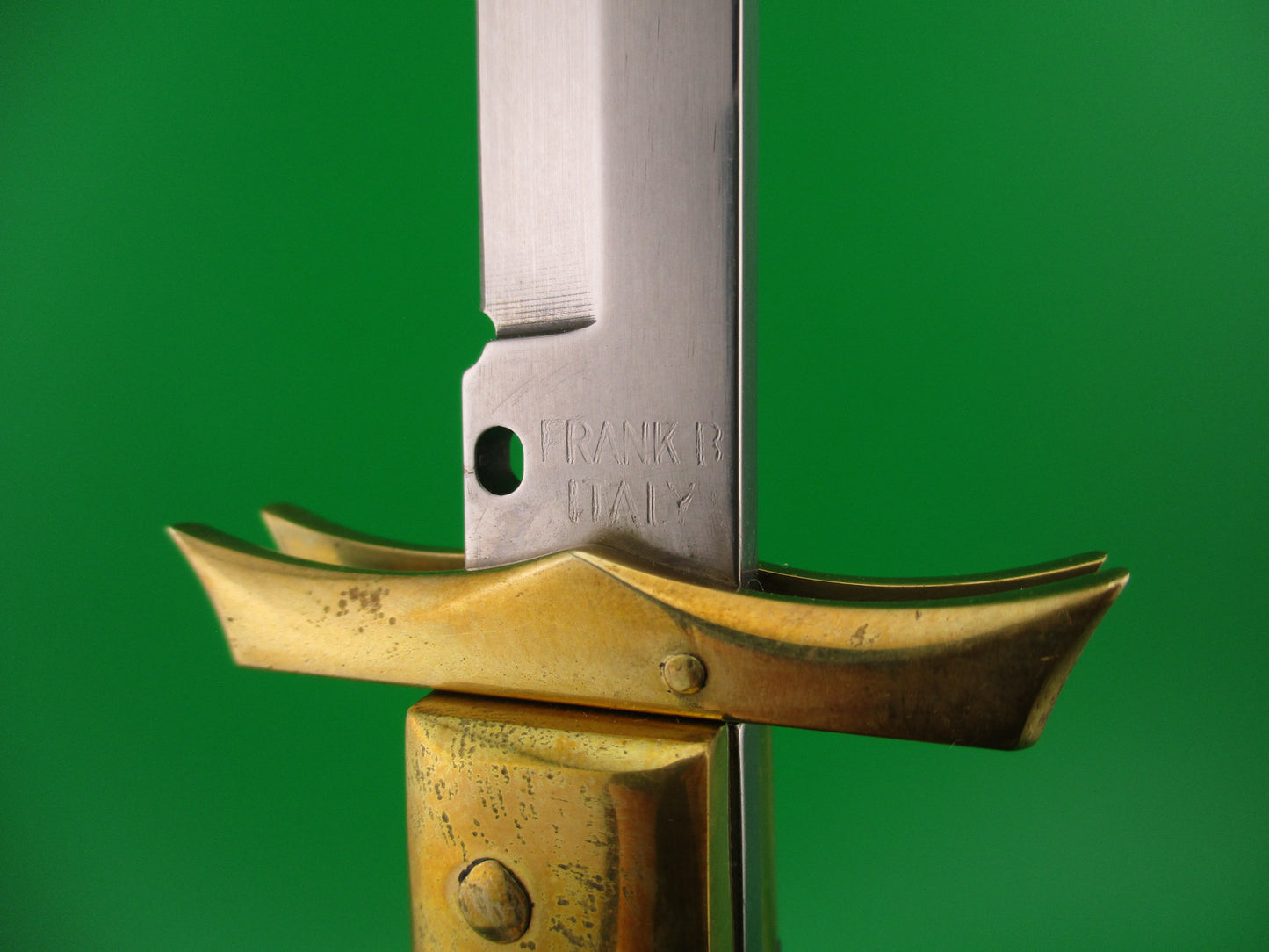 FRANK B MANGLE by Chad Ruben 29cm Italian Batwing Swing Guard Brass & Kirinite