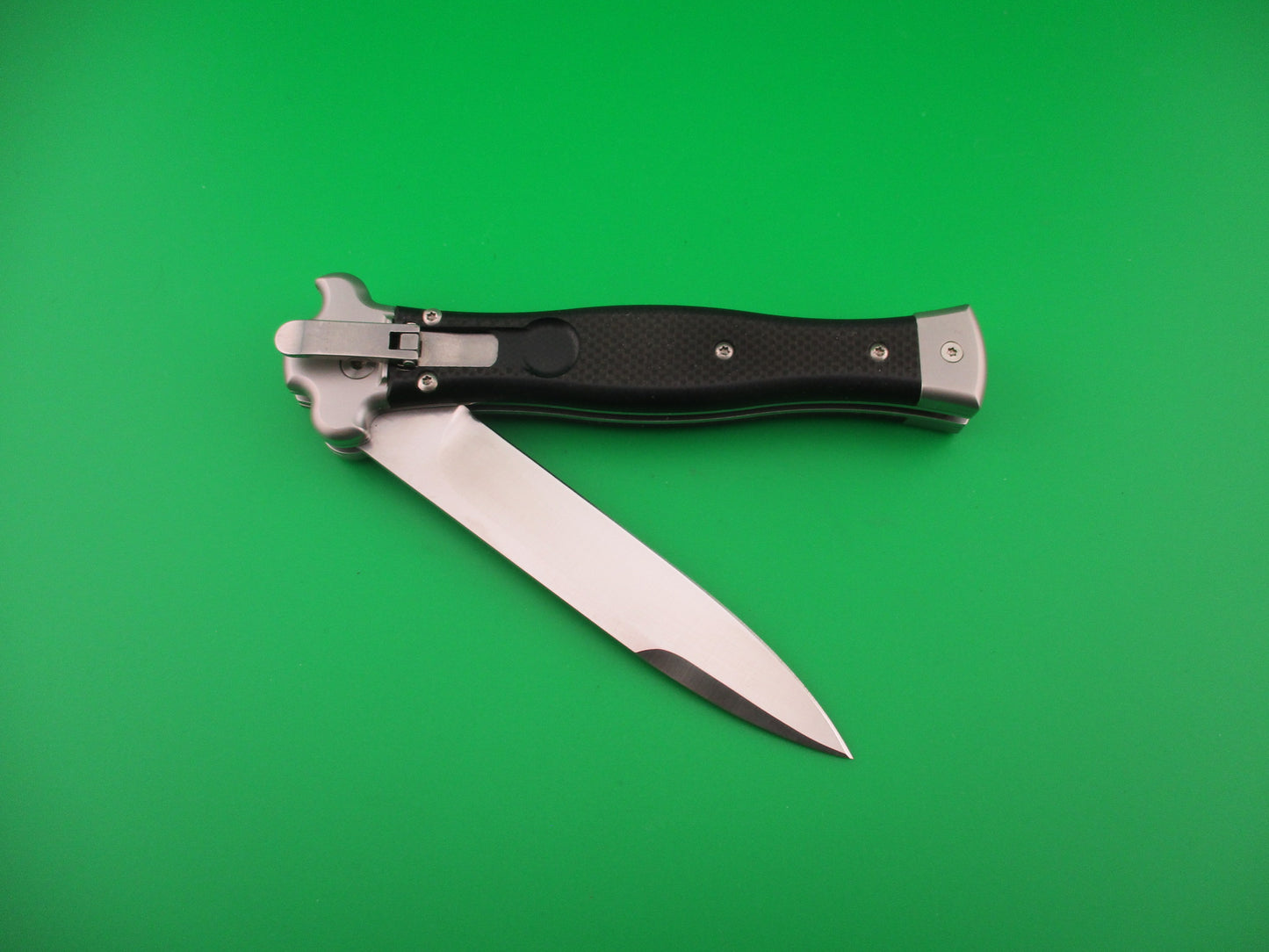 AGA CAMPOLIN ZERO 22cm Italian Inverted leverlock black automatic knife