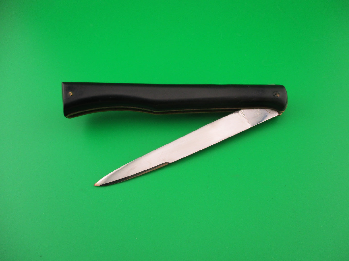 VIRGINIA INOX 24cm Ackermannchen style Lockback Black Vintage Italian Switchblade