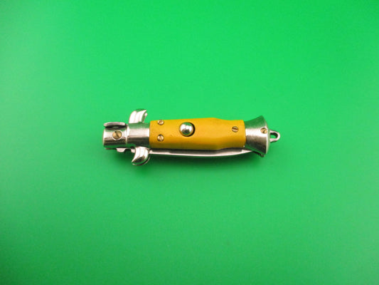 Anchor INOX 10cm Italian Keychain Picklock Stiletto Yellow mini automatic knife