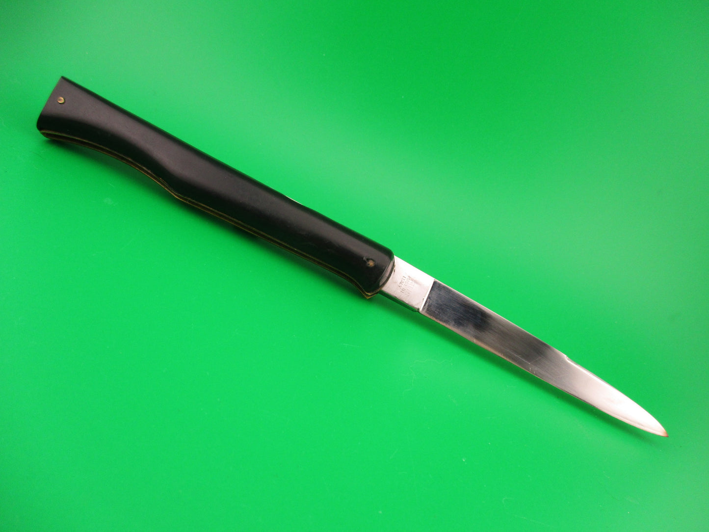 VIRGINIA INOX 24cm Ackermannchen style Lockback Black Vintage Italian Switchblade