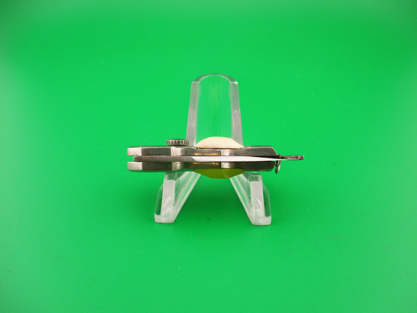 Tiny USA 9cm Russian RPK Sliding button Vintage automatic knife