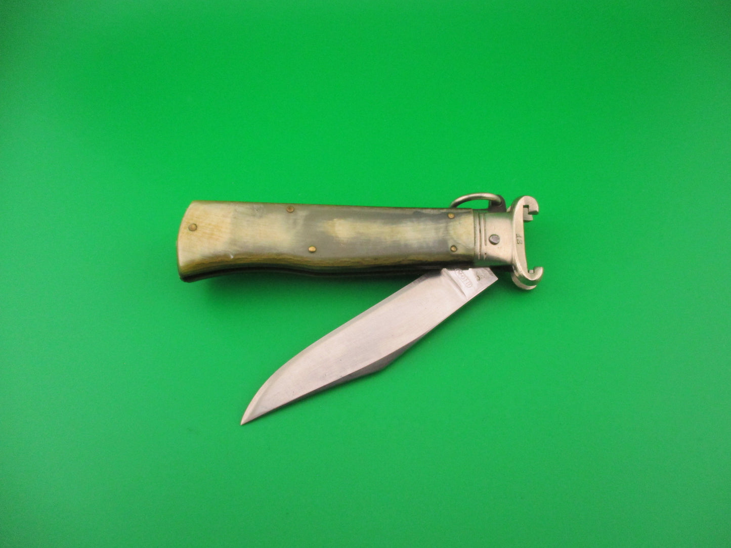 VIRGINIA INOX 20cm Italian Ring Pull Hunter Shell Puller Vintage automatic knife