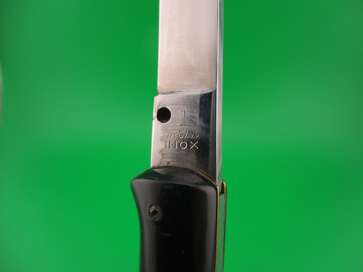 VIRGINIA INOX 24cm Ackermannchen style Lockback Black Vintage Italian Switchblade