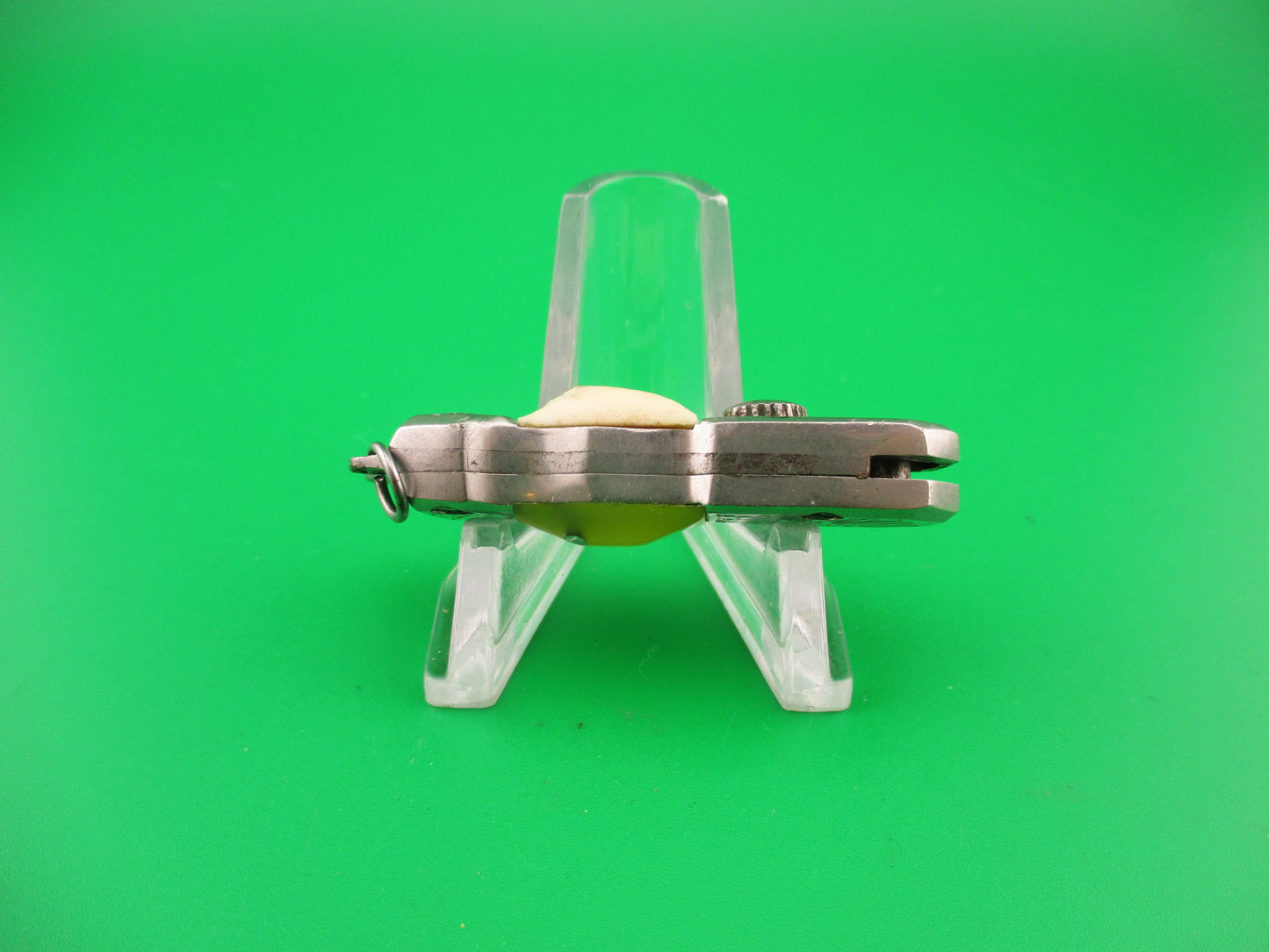 Tiny USA 9cm Russian RPK Sliding button Vintage automatic knife