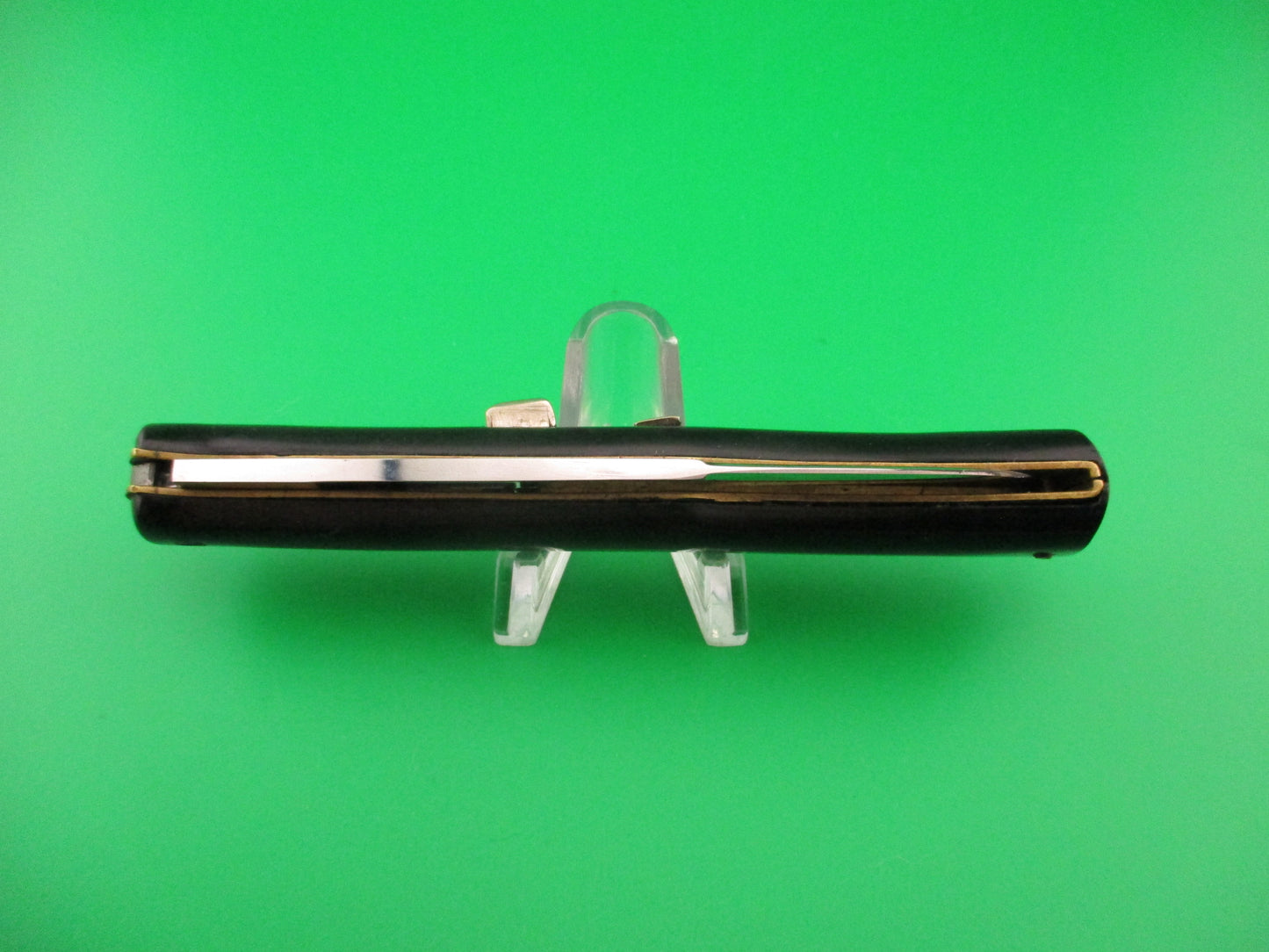 VIRGINIA INOX 24cm Ackermannchen style Lockback Black Vintage Italian Switchblade
