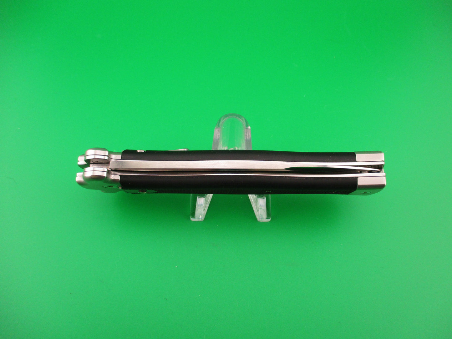 AGA CAMPOLIN ZERO 22cm Italian Inverted leverlock black automatic knife