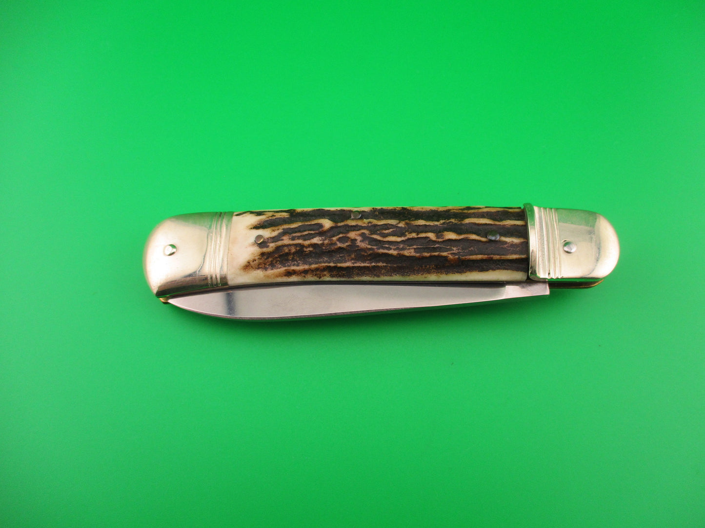 ROSTFREI KISSING CRANE 11cm German ROBT KLAAS Stag Lever automatic knife