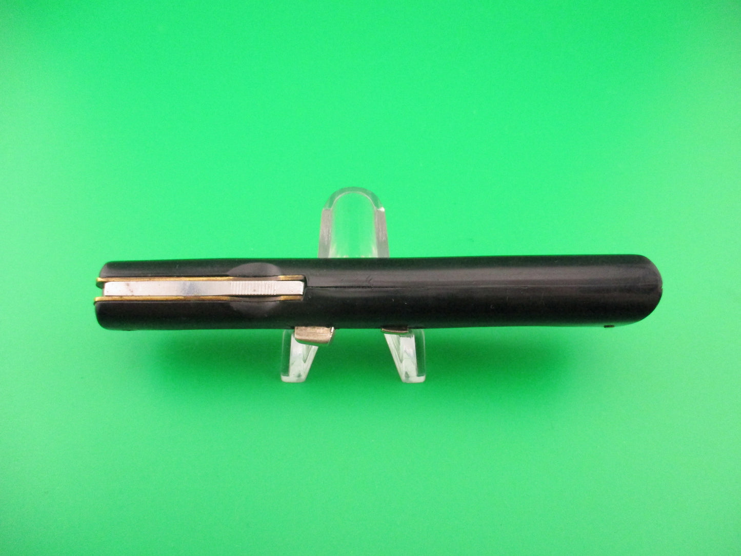 VIRGINIA INOX 24cm Ackermannchen style Lockback Black Vintage Italian Switchblade