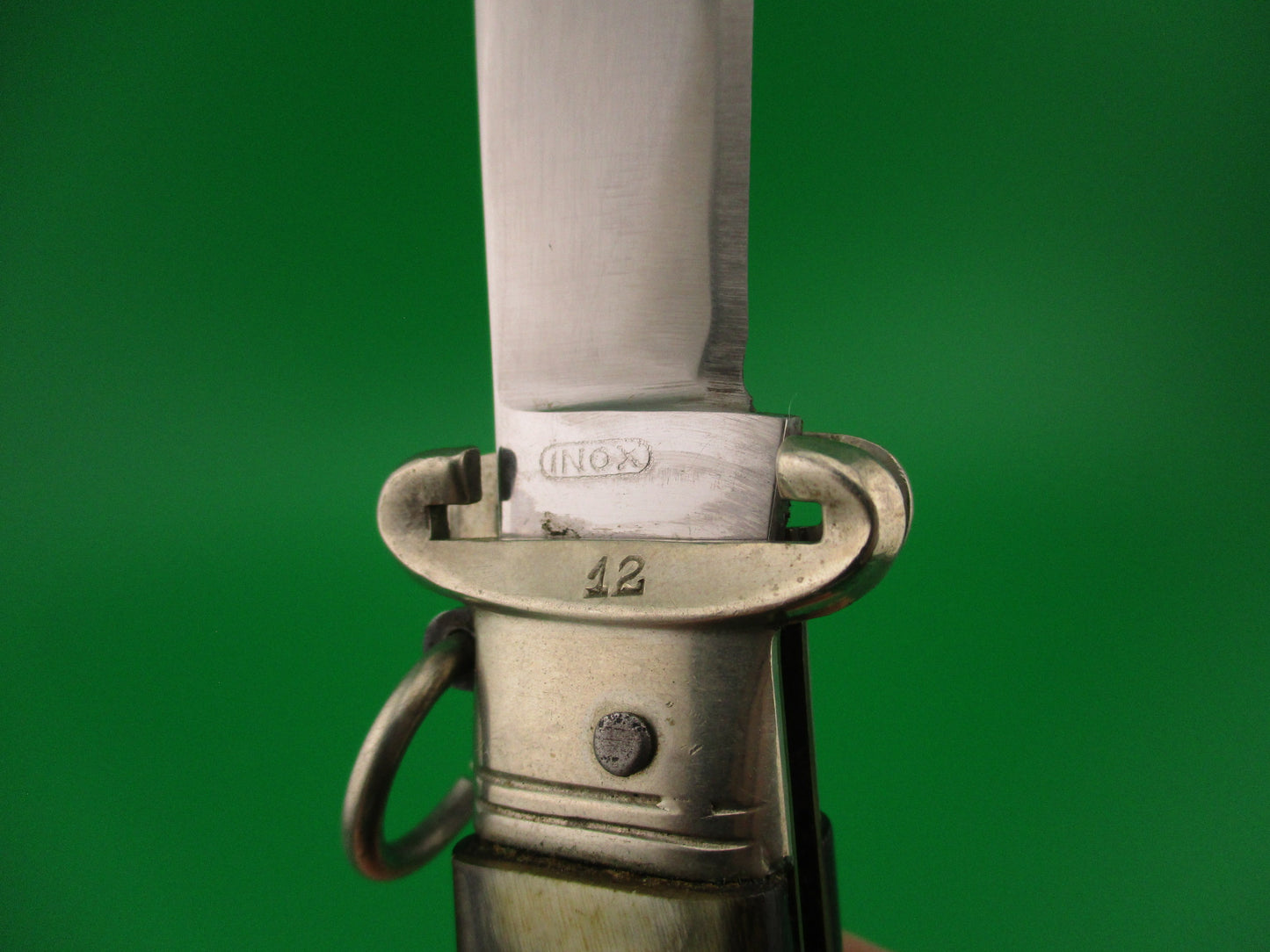 VIRGINIA INOX 20cm Italian Ring Pull Hunter Shell Puller Vintage automatic knife