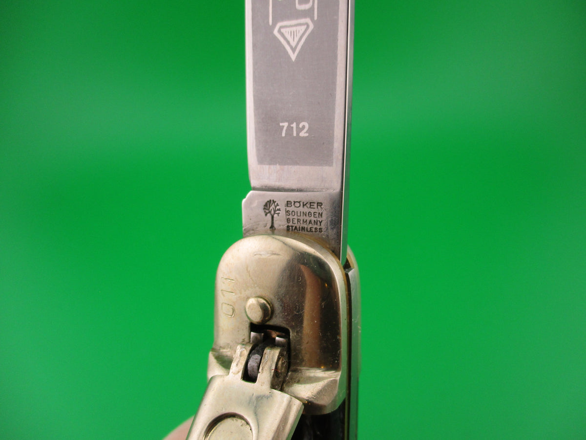 BOKER TREE BRAND CLASSIC 712 LTD 11cm German Lever automatic knife Black stag