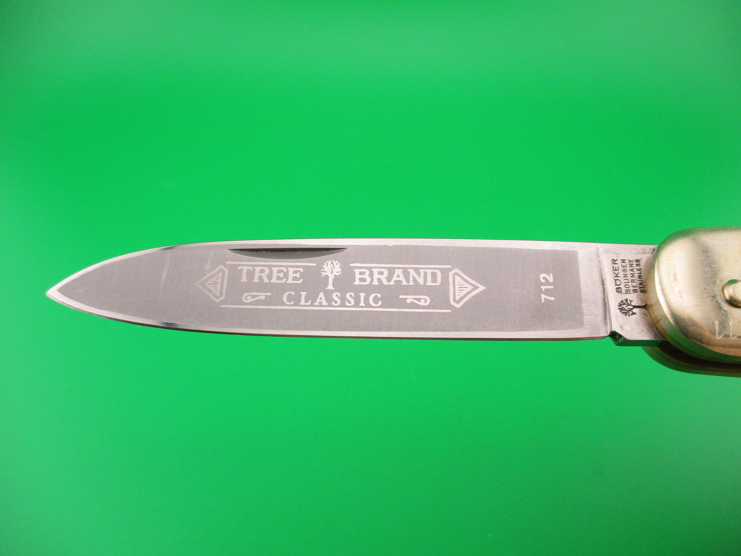 BOKER TREE BRAND CLASSIC 712 LTD 11cm German Lever automatic knife Black stag
