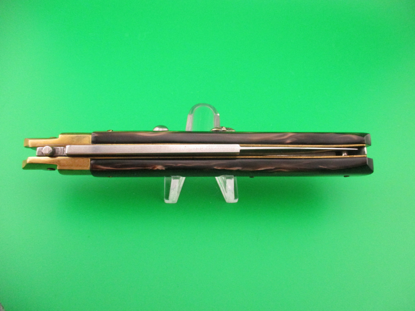 FRANK B ITALY 28cm Italian Customized Picklock Copper Kirinite Brass automatic Skull knife