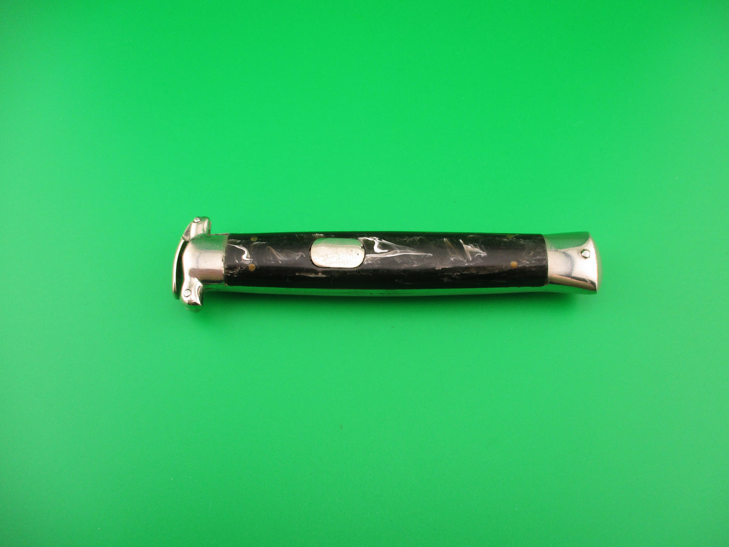 C. Jul Herbertz 21cm OTF Italian trapdoor flush button NOS switchblade vintage 1960s