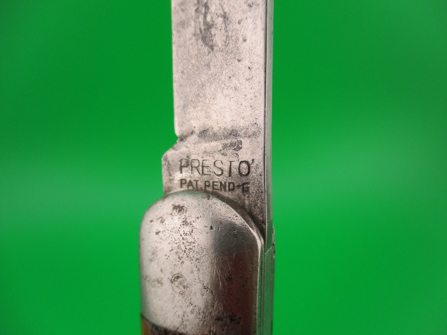 PRESTO Scout Jigged Bone Vintage automatic Long Clip swedge Book Knife
