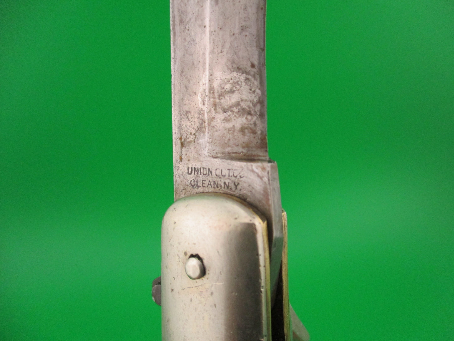 KA-BAR Lever Stag transitional 1930s vintage switchblade knife