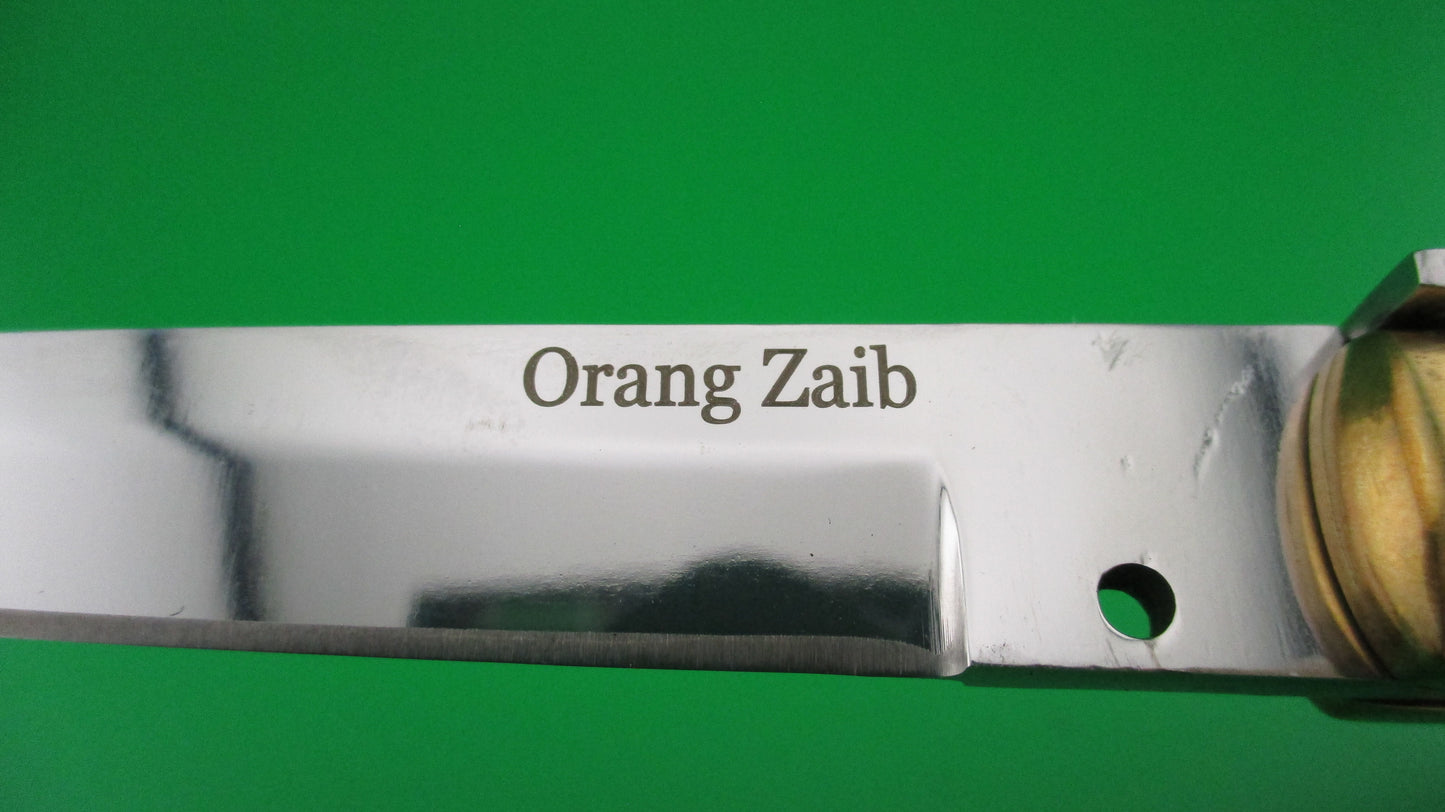 Custom Frosolone Style Rams Horn 25cm Picklock Automatic knife by Orang Zaib