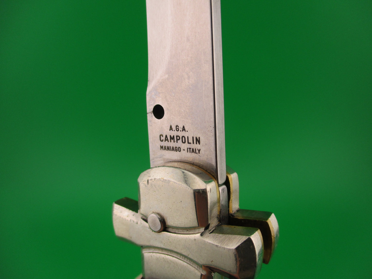 AGA CAMPOLIN 28cm Italian Maltese crossguard lockback automatic knife