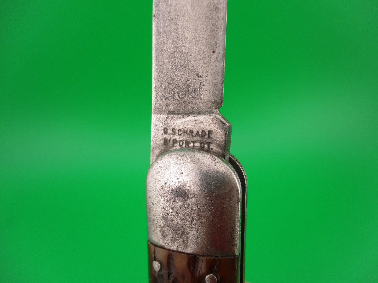 PRESTO Scout Jigged Bone Vintage automatic Long Clip swedge Book Knife