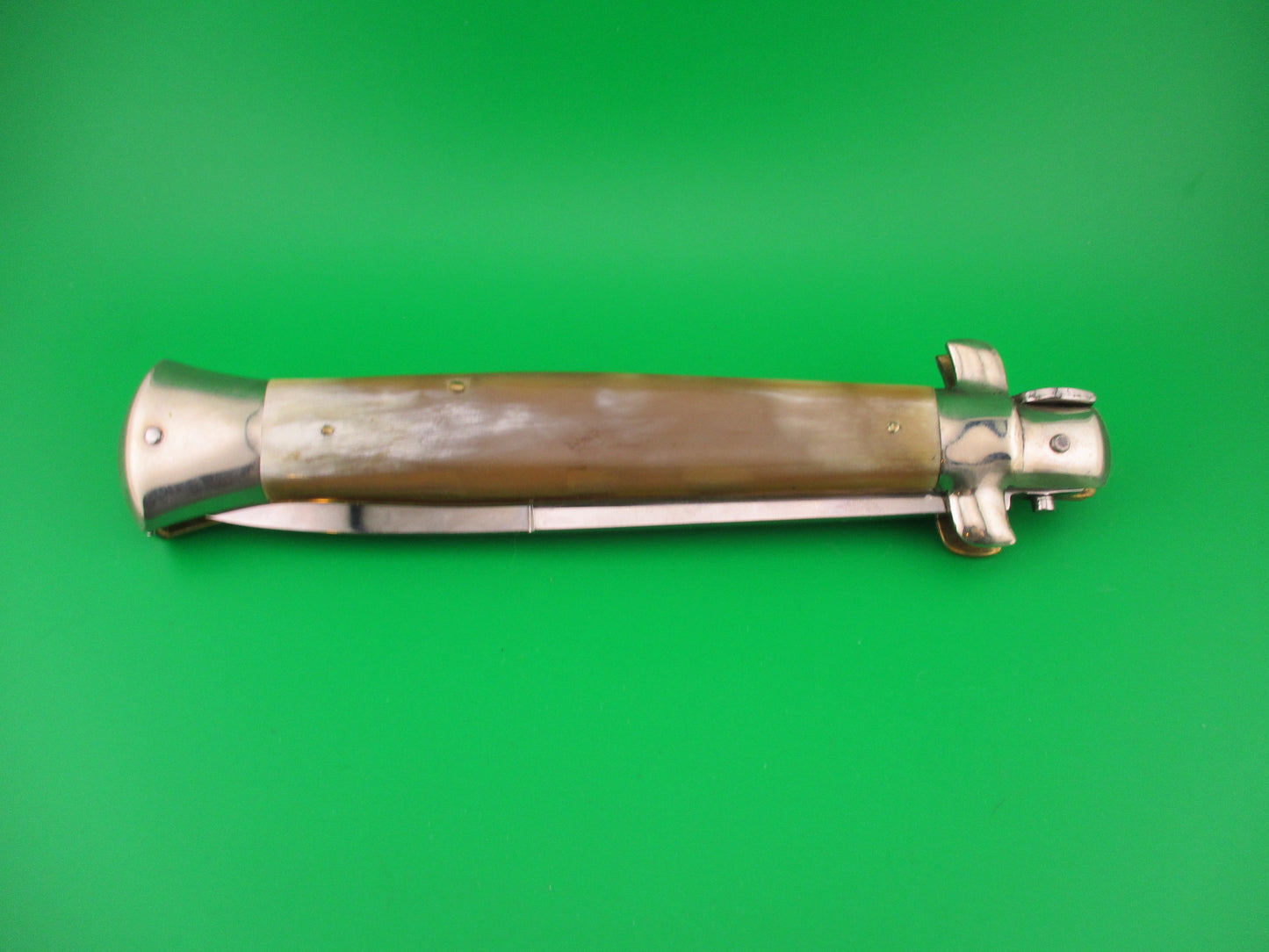 AGA CAMPOLIN 38cm Italian 15 inch Honey Horn Swivel bolster automatic knife