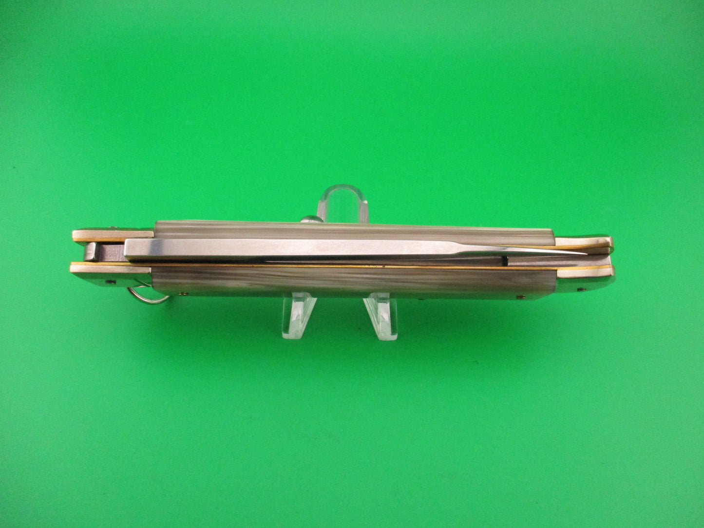 D.M. Dolphin 28cm Italian FALCON Ring pull Honey & Cream automatic knife