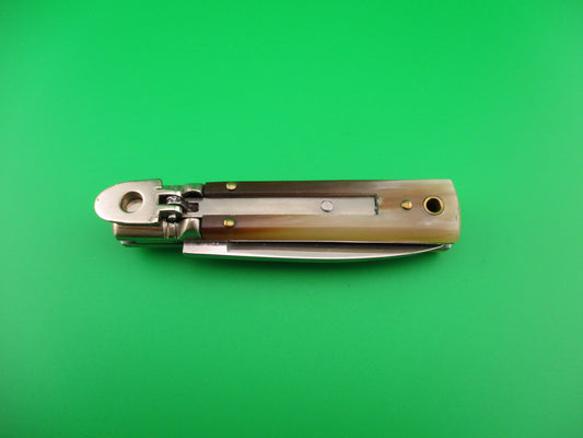 AKC ITALY 15cm Slim line Lever light horn automatic knife