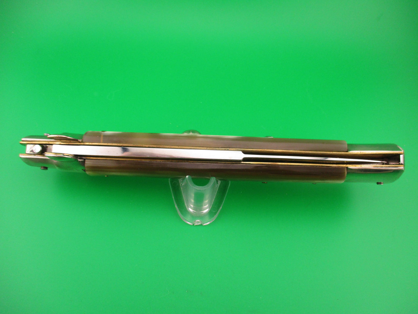 AGA CAMPOLIN 38cm Italian 15 inch Honey Horn Swivel bolster automatic knife