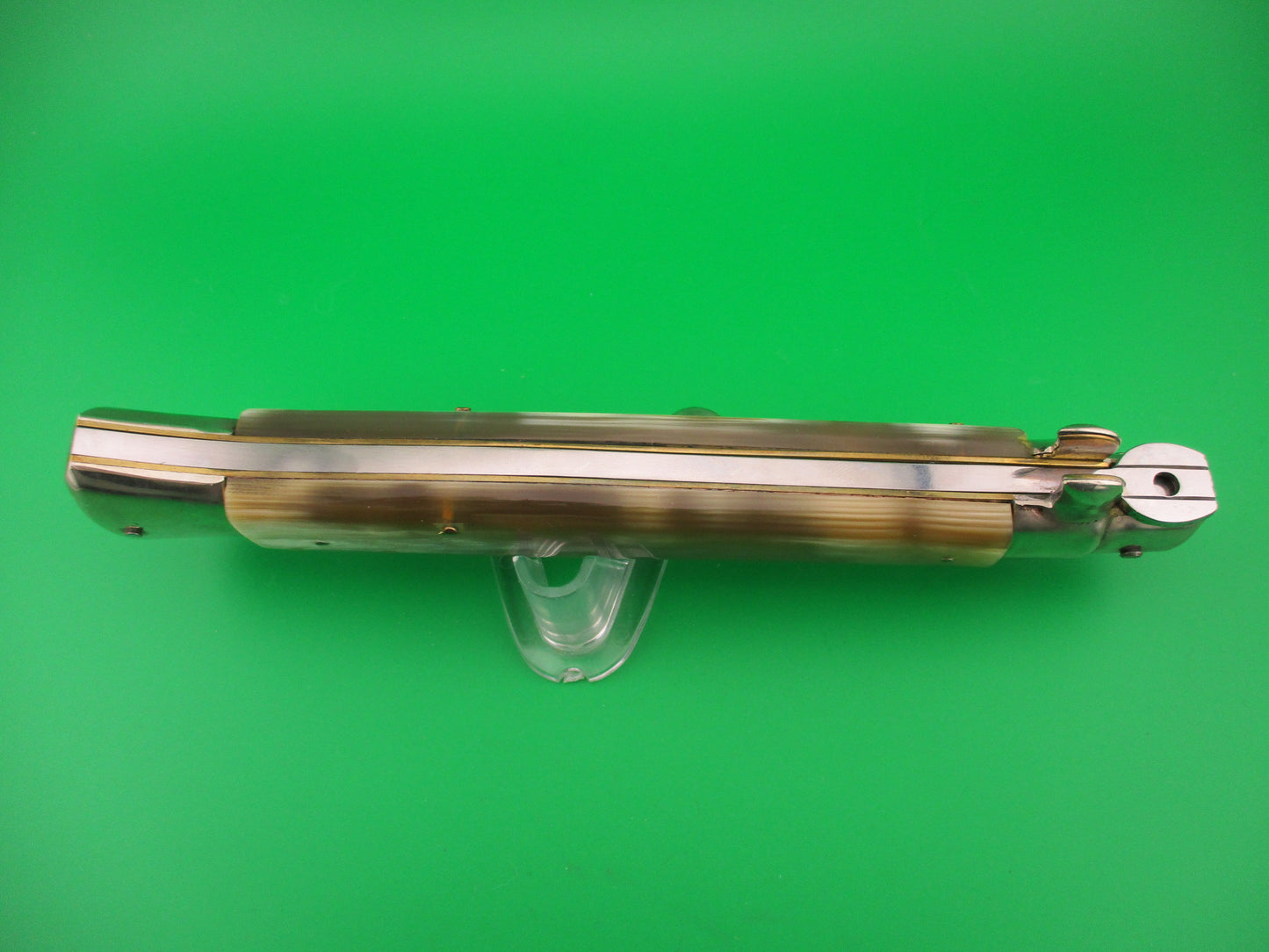 AGA CAMPOLIN 38cm Italian 15 inch Honey Horn Swivel bolster automatic knife