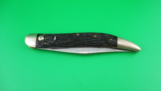 QUEEN Jet 25 Black Toothpick Vintage American switchblade knife