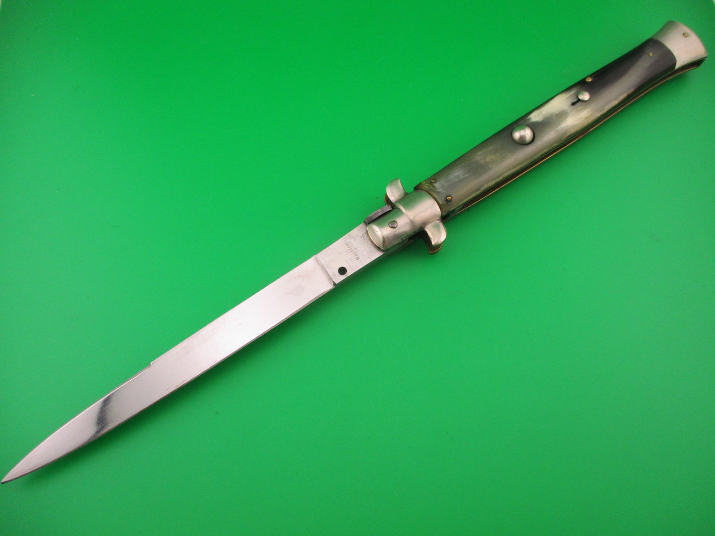Rostfrei 7 Italian 33cm Transitional Stiletto Switchblade knife 5mm backspring
