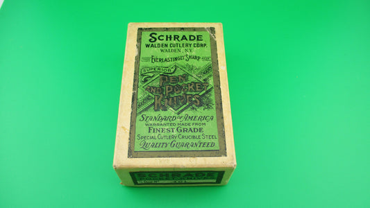 SCHRADE WALDEN CUTLERY CO Knife Box #151 Fishtail switchblades