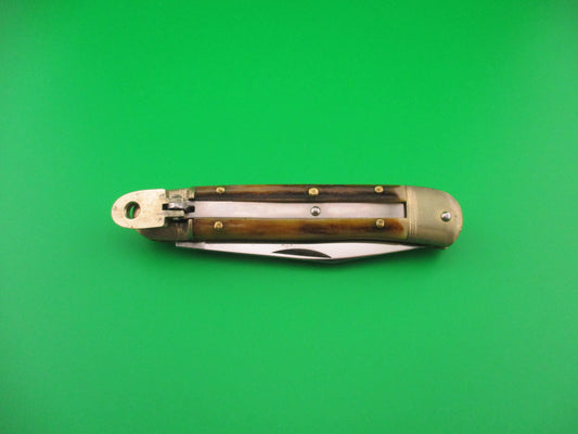 Hubertus SOLINGEN 10cm German Lever Stag West Germany automatic knife