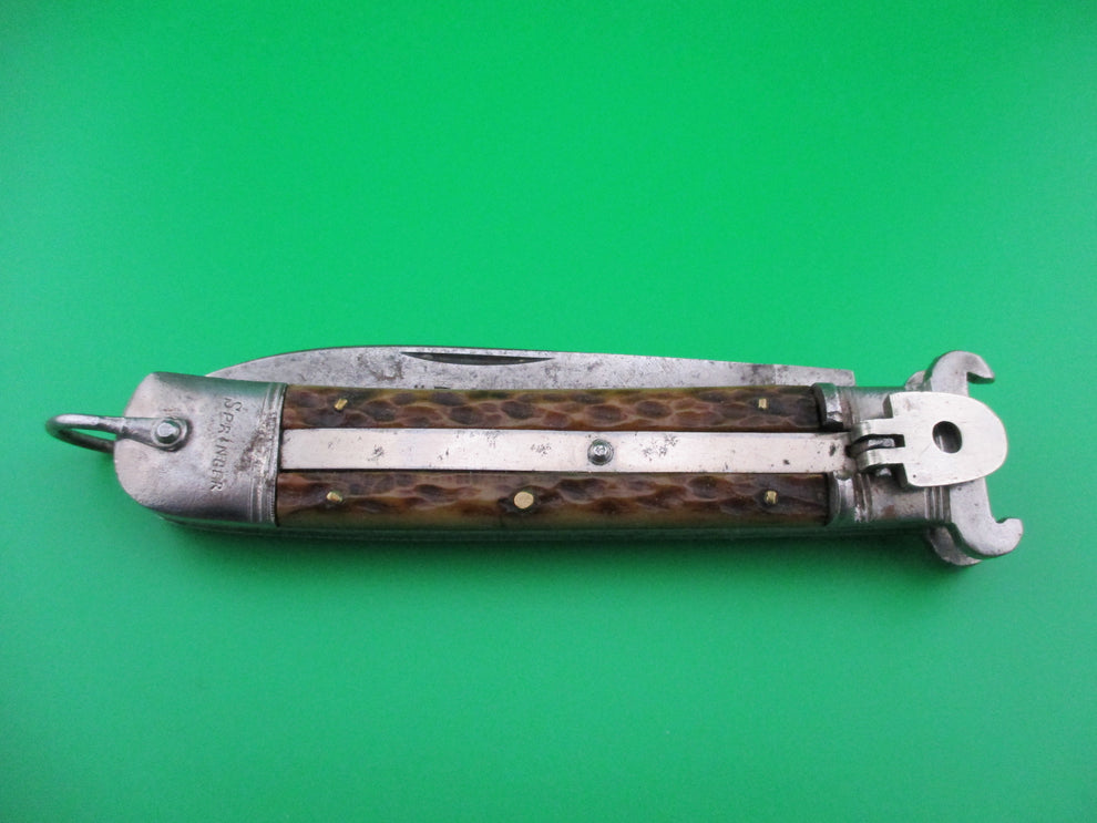 Shell Handle Switchblade z BAZAR 1950s German Lever knife shell puller switchblade – Apple ...
