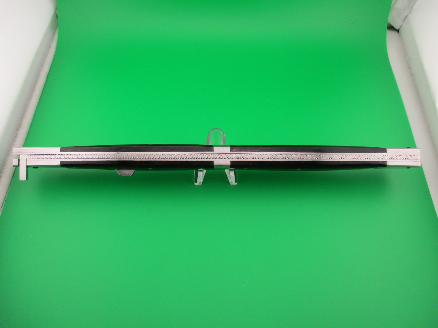 Large Custom 61cm (24 inch) Italian Prioletta Monster Damascus & Horn Automatic knife Huge