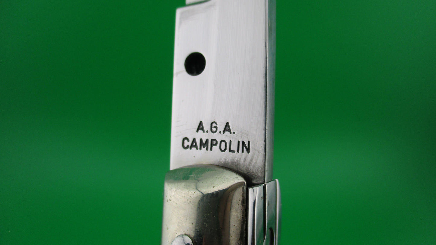 AGA CAMPOLIN 33cm Picklock Stiletto Honey horn NOS automatic knife