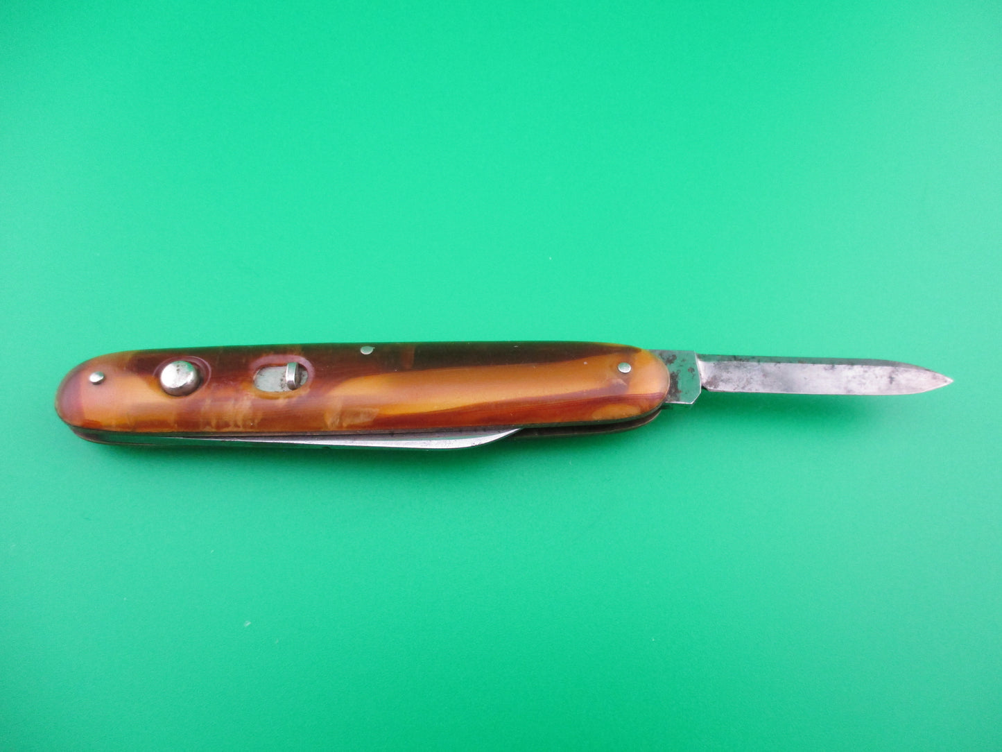 Schrade Cut Co medium double Butter & Molasses switchblade