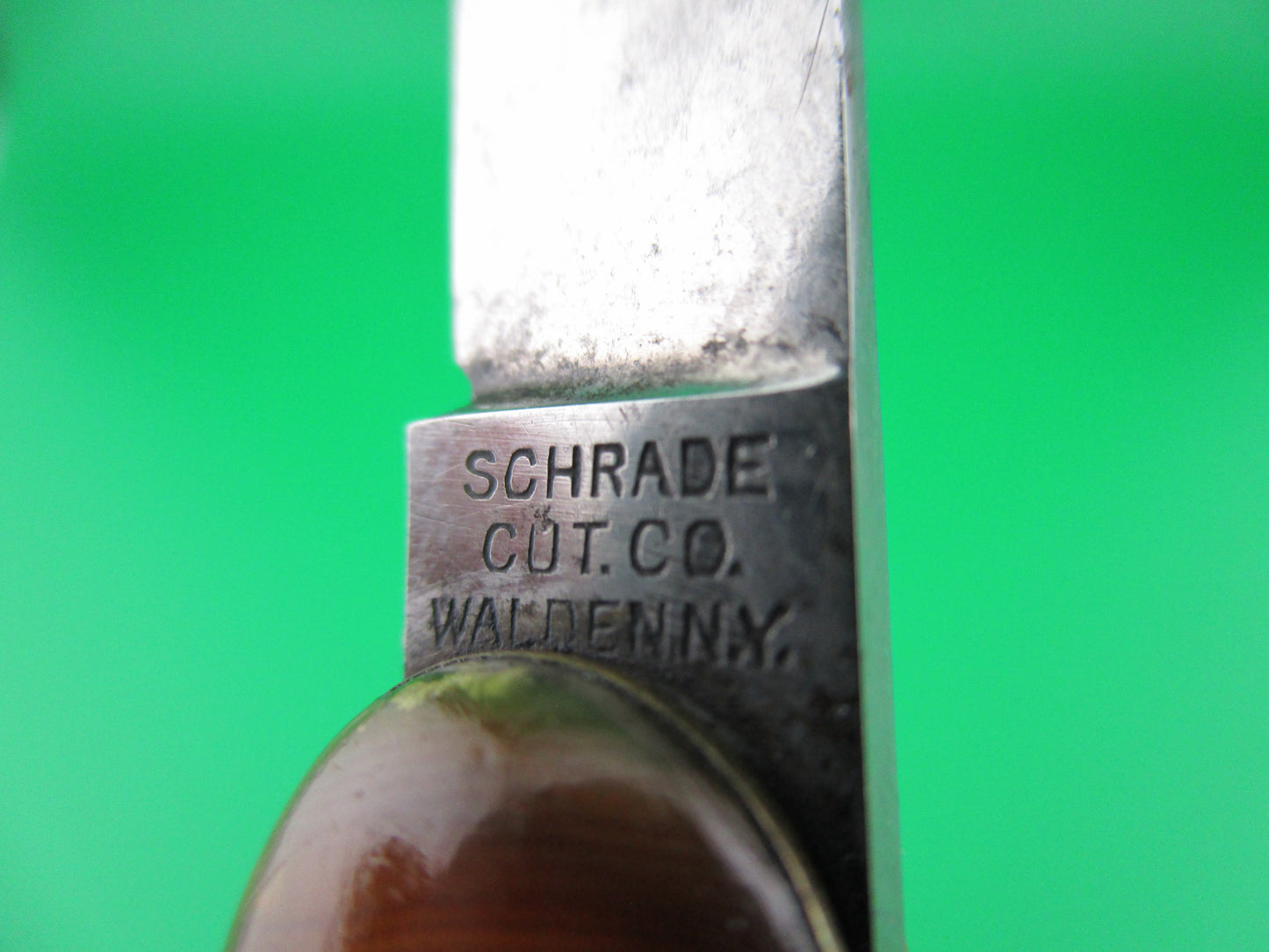 Schrade Cut Co medium double Butter & Molasses switchblade