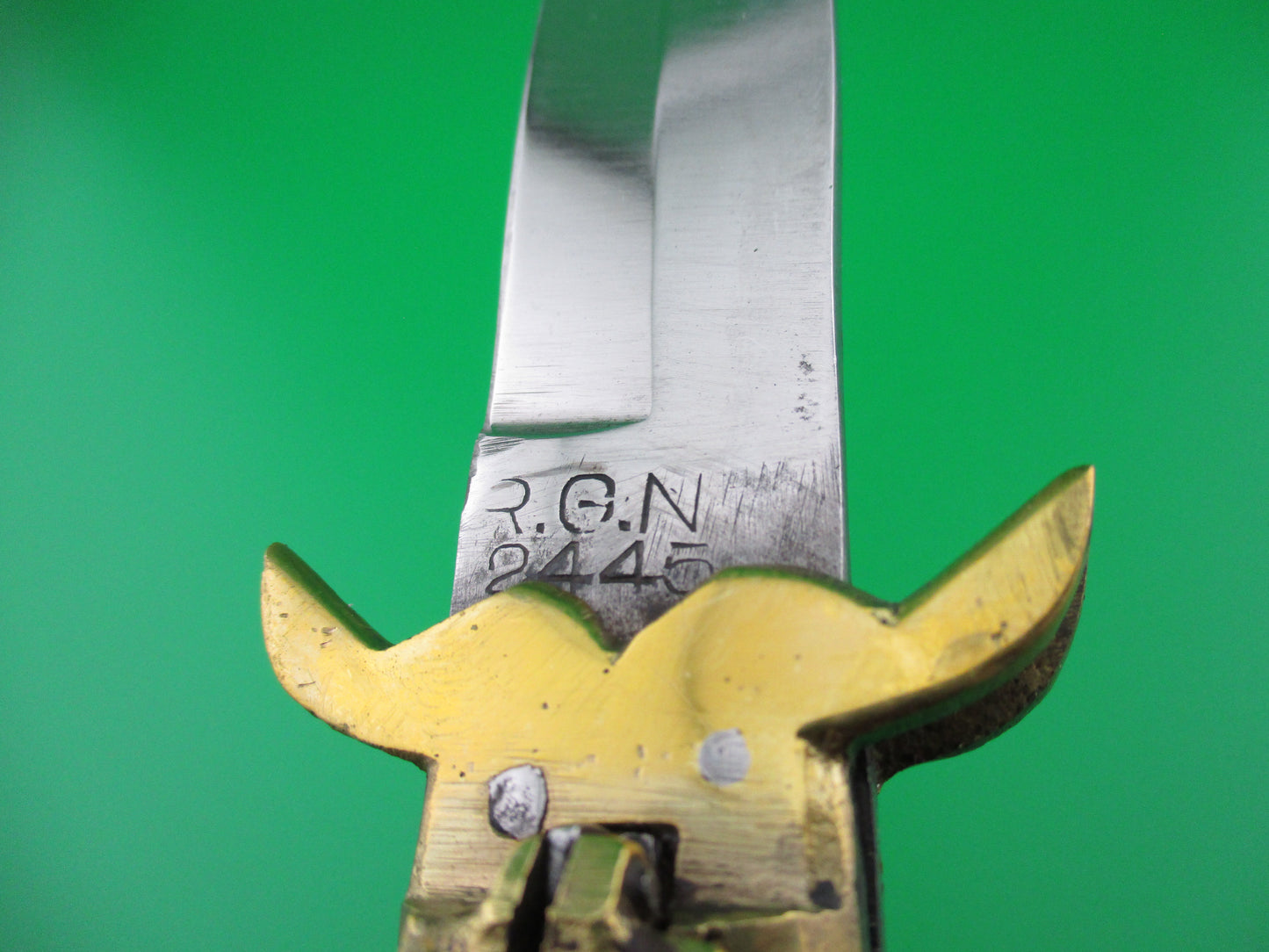 Indian Lever knife RGN Horn Aluminum