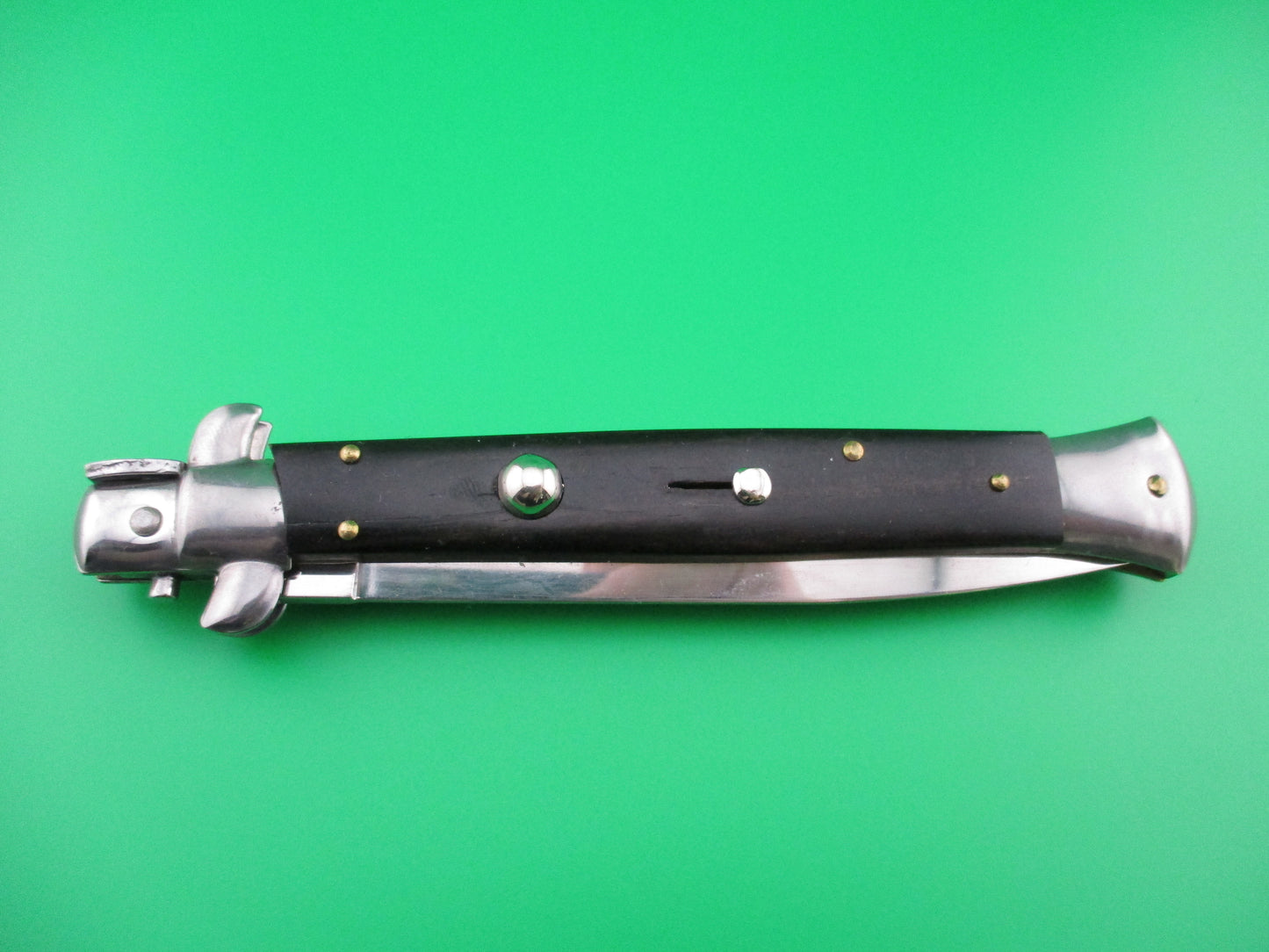 Frank B Italian 11 inch Dagger grind Ebony automatic knife