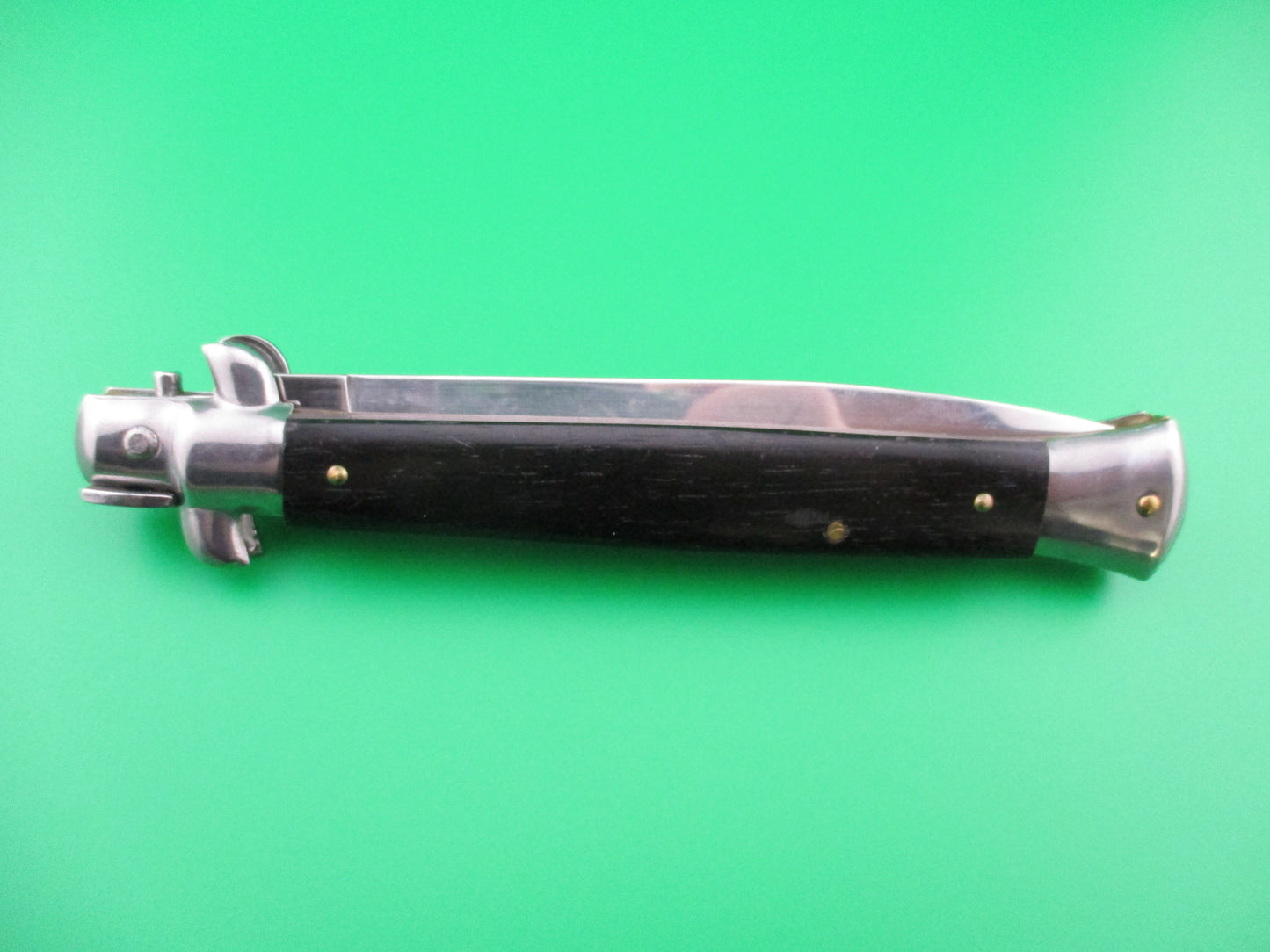 Frank B Italian 11 inch Dagger grind Ebony automatic knife