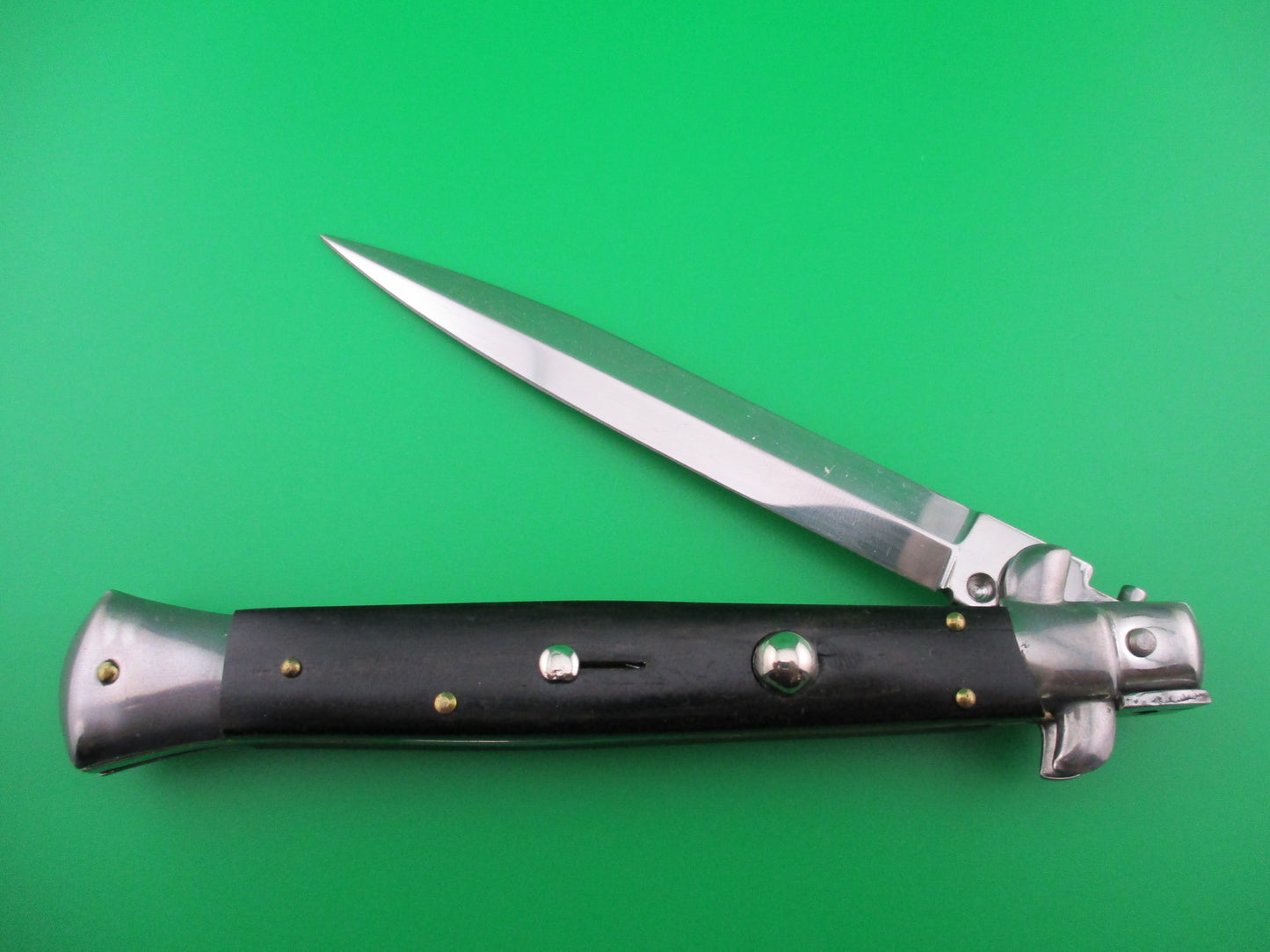 Frank B Italian 11 inch Dagger grind Ebony automatic knife