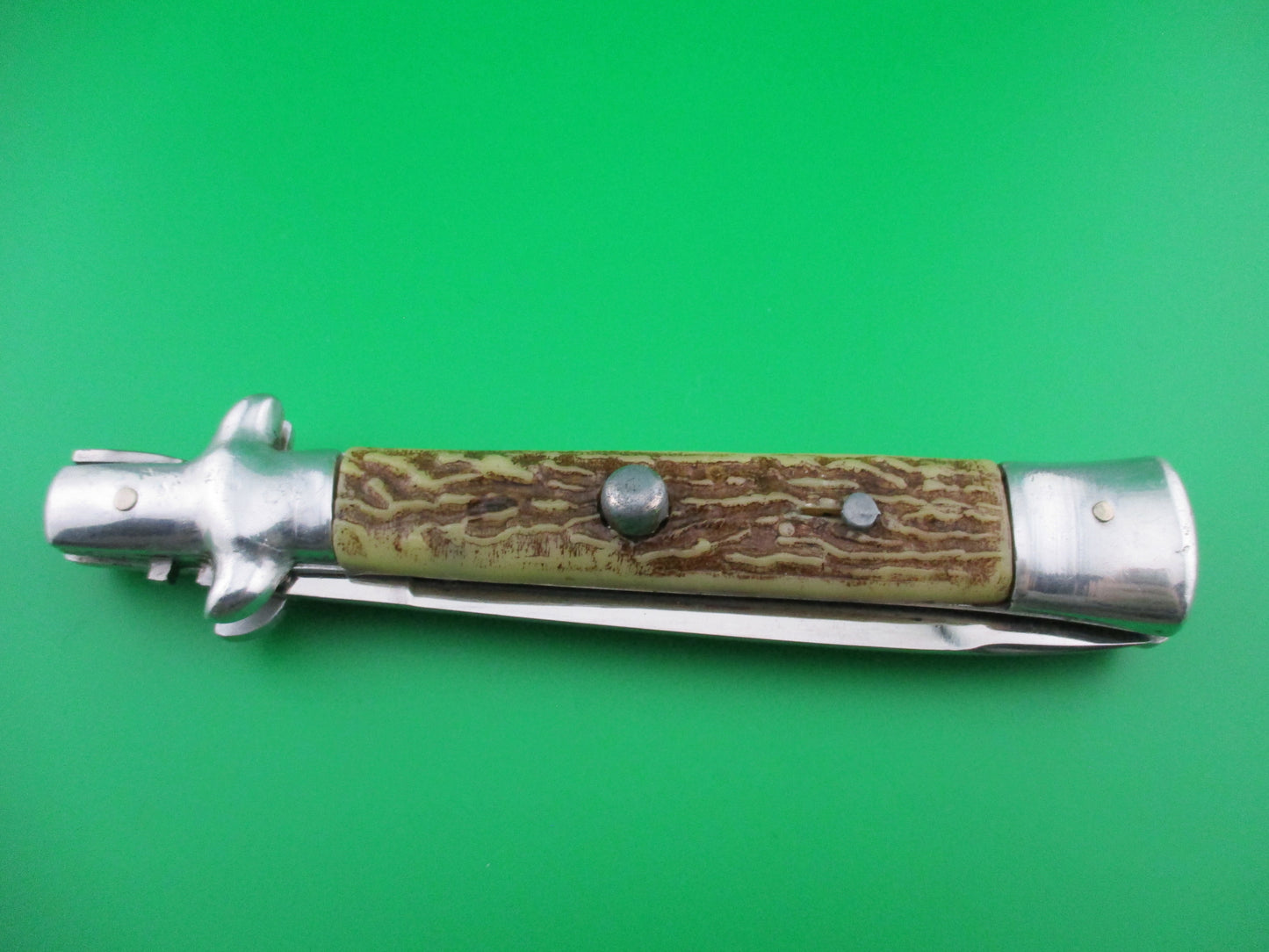 Spanish Stiletto switchblade faux stag