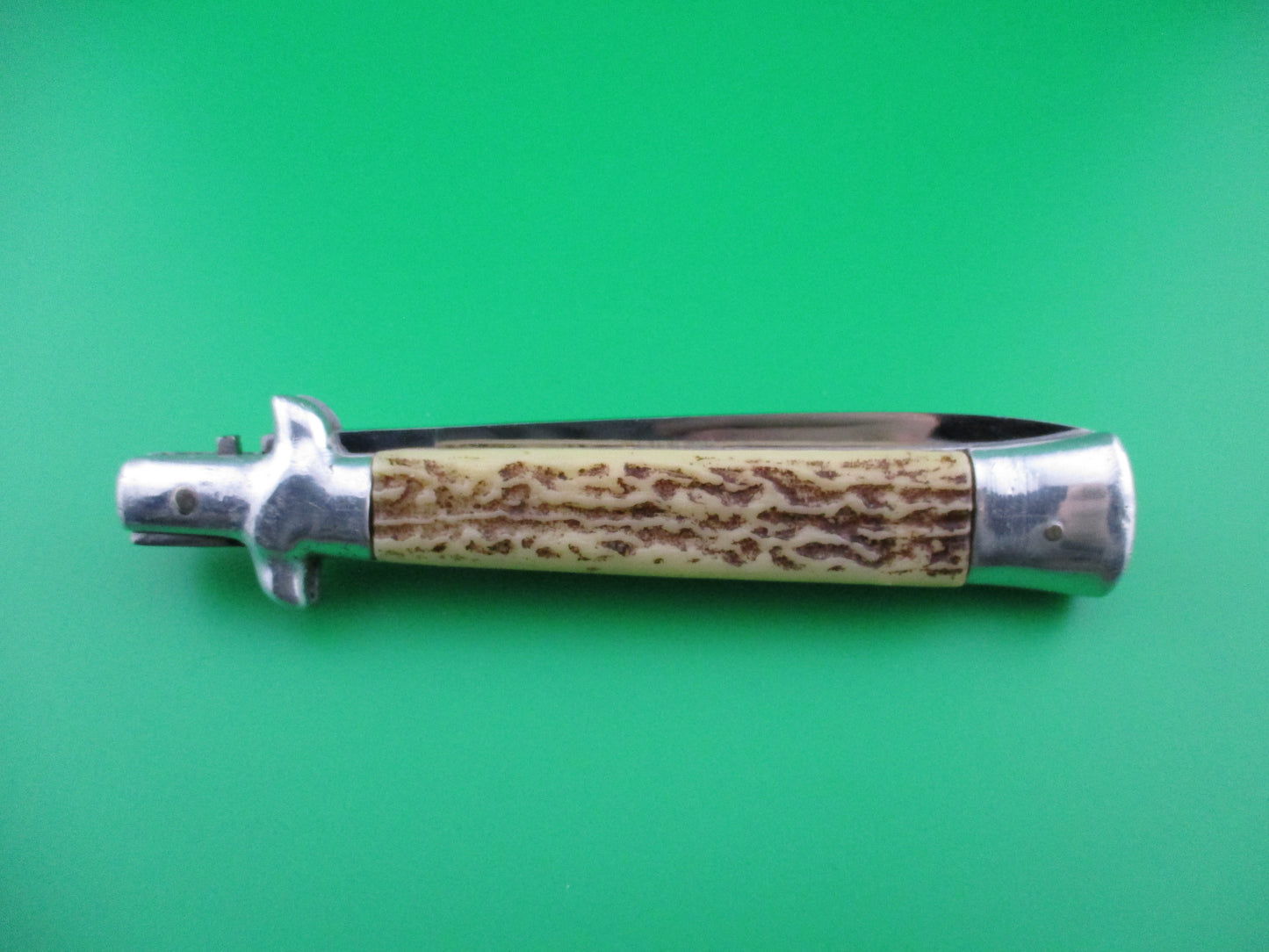 Spanish Stiletto switchblade faux stag