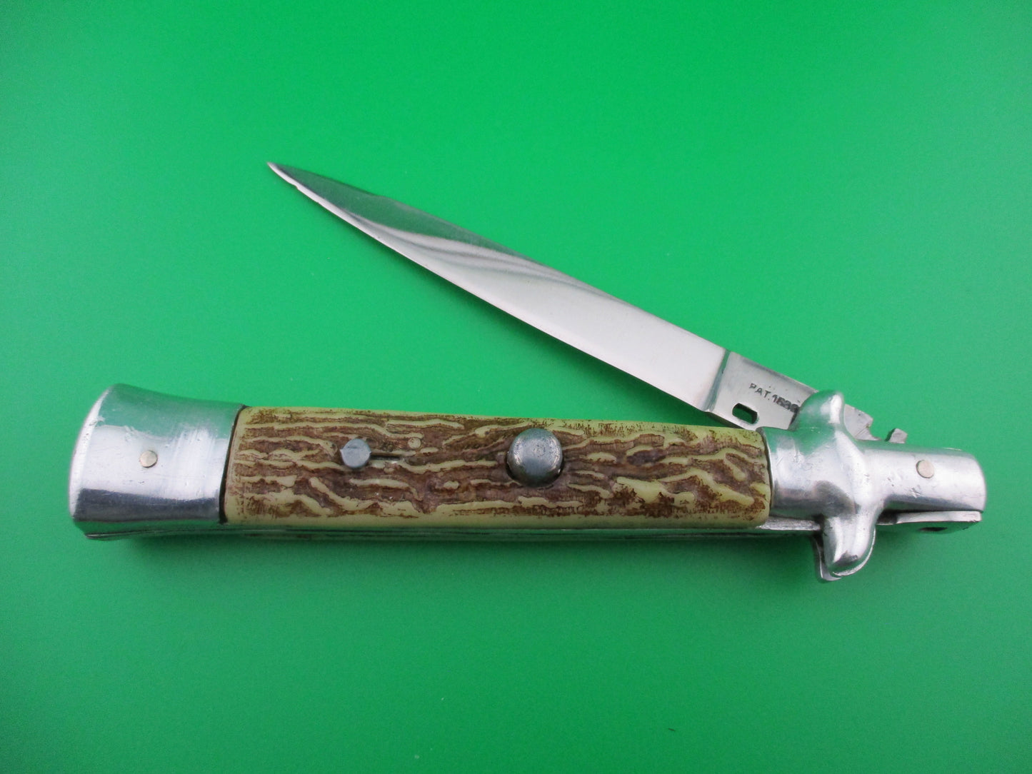 Spanish Stiletto switchblade faux stag