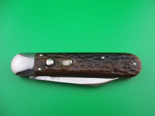 Presto Scout small stamp jigged bone switchblade