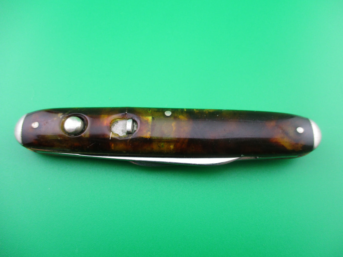 Schrade Cut Co Tortoise cell medium double switchblade – Apple Valley ...