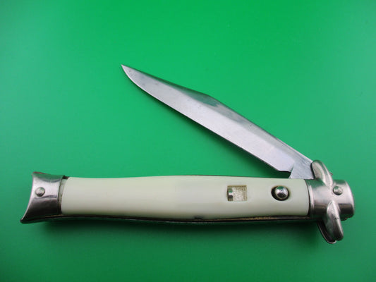 Colonial SHUR-SNAP Bowtie White EX+ Gen 3 switchblade knife